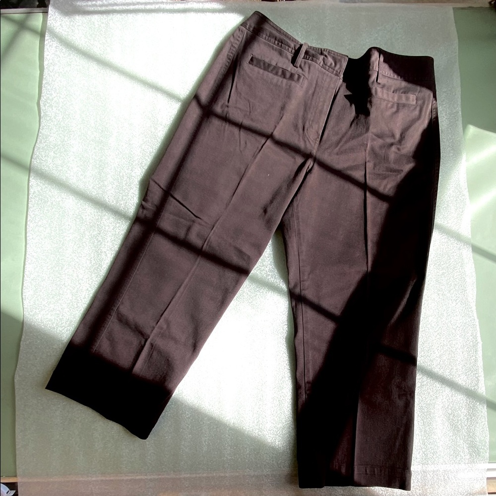 Quality Rich Dark Brown Capris, by Larry Levine